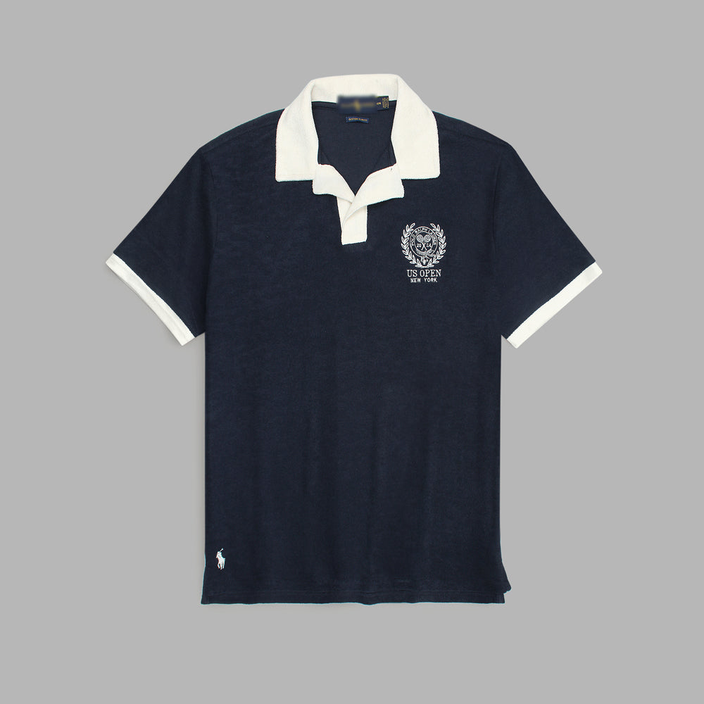 R-L PREMIUM US OPEN PRINTED POLO SHIRT NEAVY