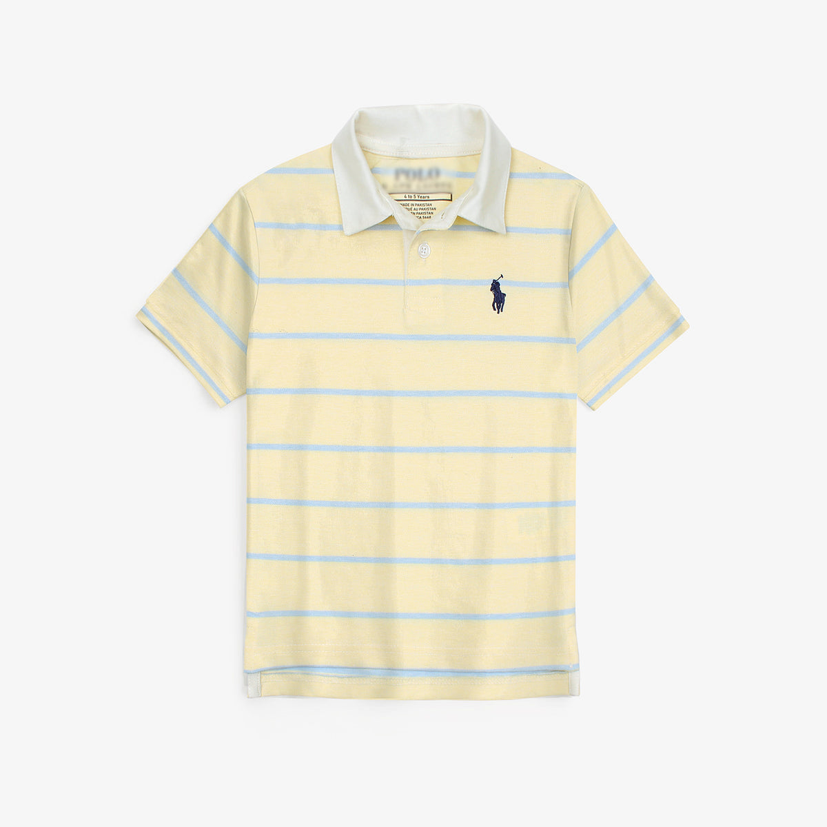 RLPH LURN PREMIUM KIDS STRIPE POLO YELLOW