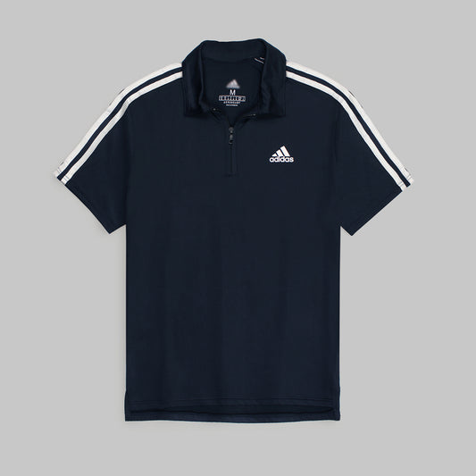 ADS MEN ZIP-UP POLO SHIRT NEAVY 1000
