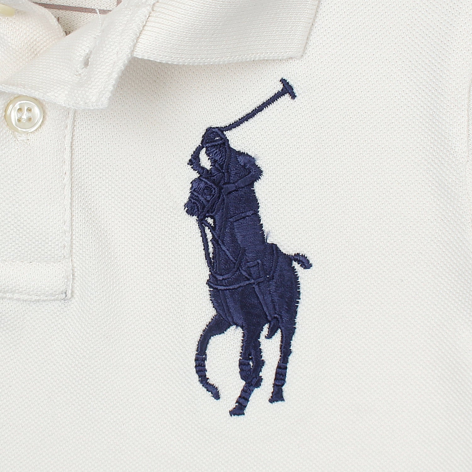 RLPH LURN PREMIUM BIG PONY KIDS POLO OFF-WHITE