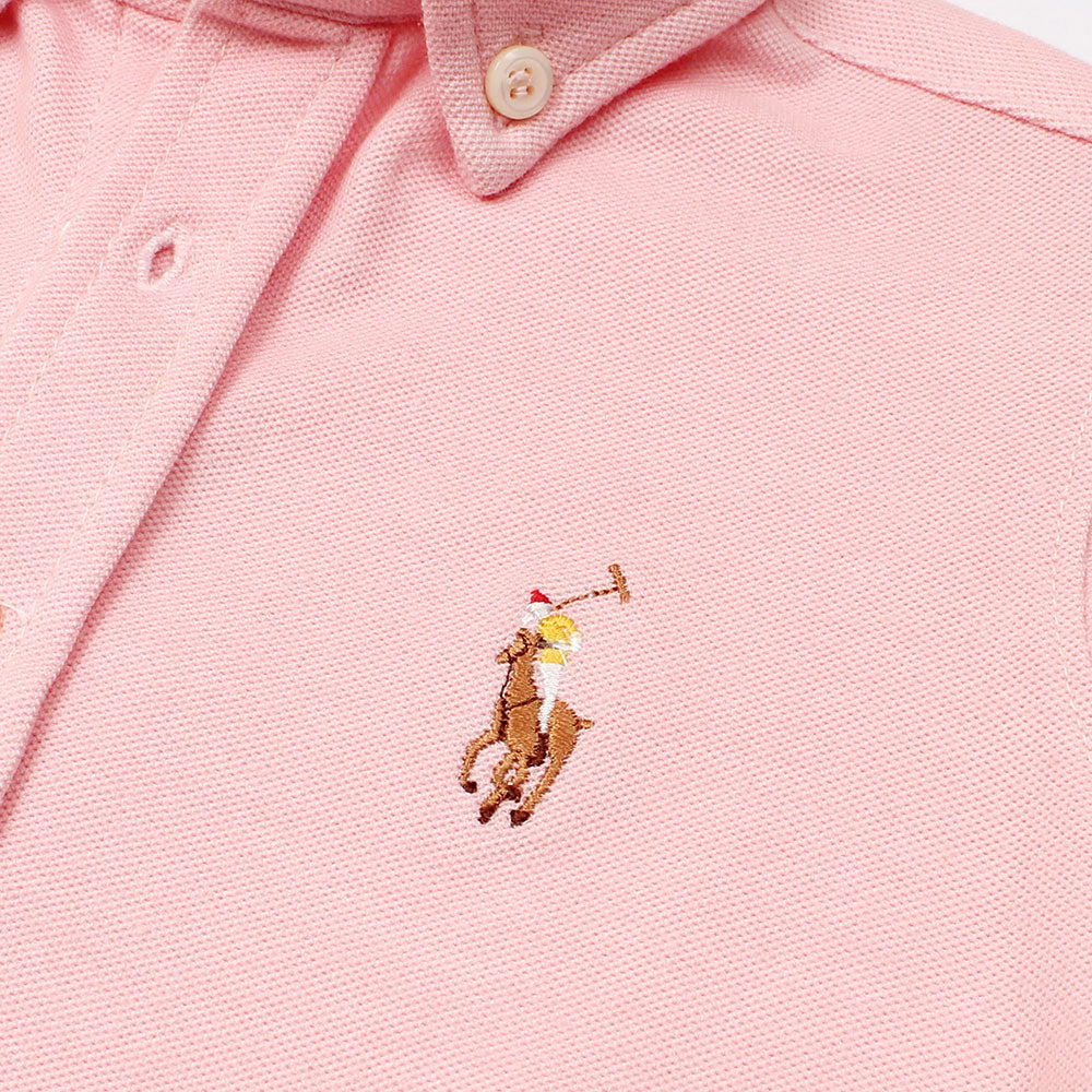 RL PREMIUM MULTI PNY KIDS CASUAL DRESS SHIRT PWDR PINK