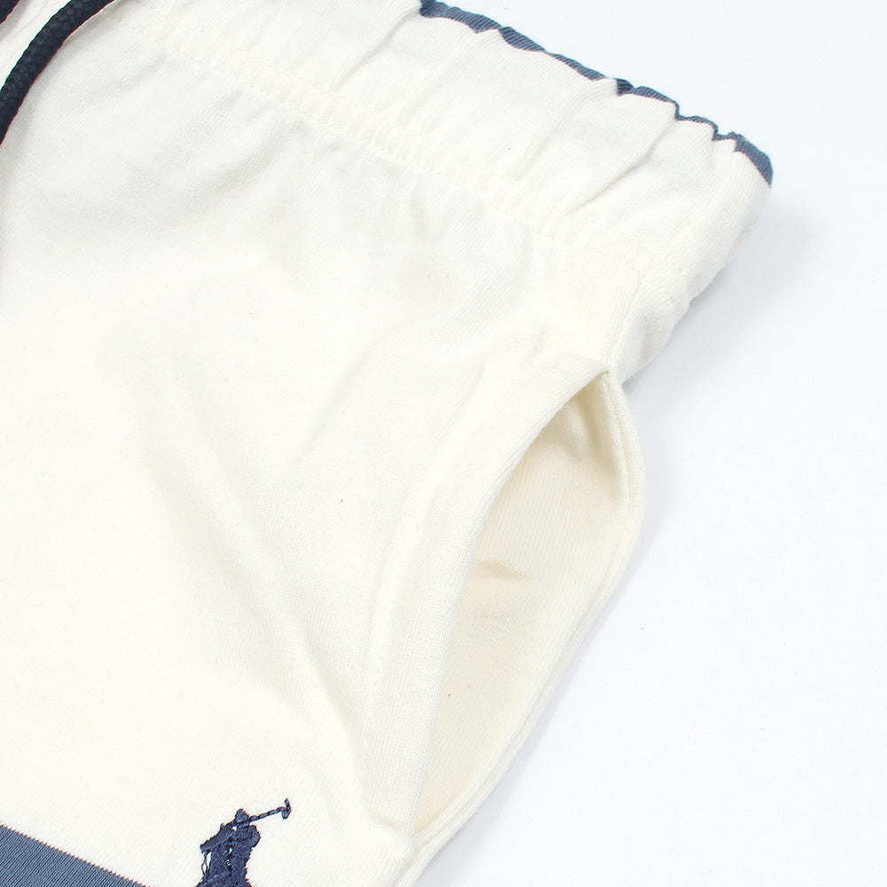 R-L KIDS PREMIUM SHORT/SHIRT WHITE/NEAVY STRIPES
