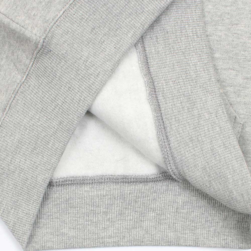 RL POLO SCRIPT COLLARED QUATER ZIP SWEATSHIRT GREY