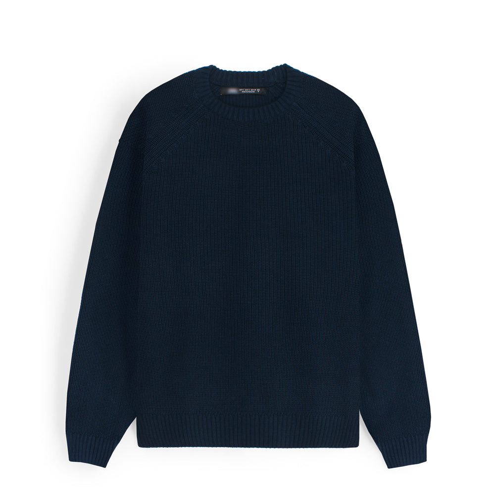 ZRA CHUNKY TEXTURED COTTON MEN CABLE KNIT NEAVY