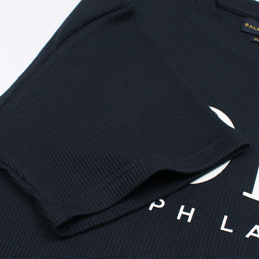 RL PREMIUM WAFFLE LOGO PONY T SHIRT NEAVY