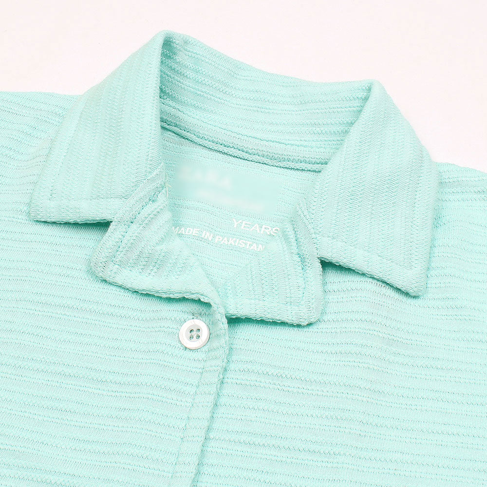 ZRA PREMIUM GIRLS RELAXED PJ SETS GREENISH CYAN