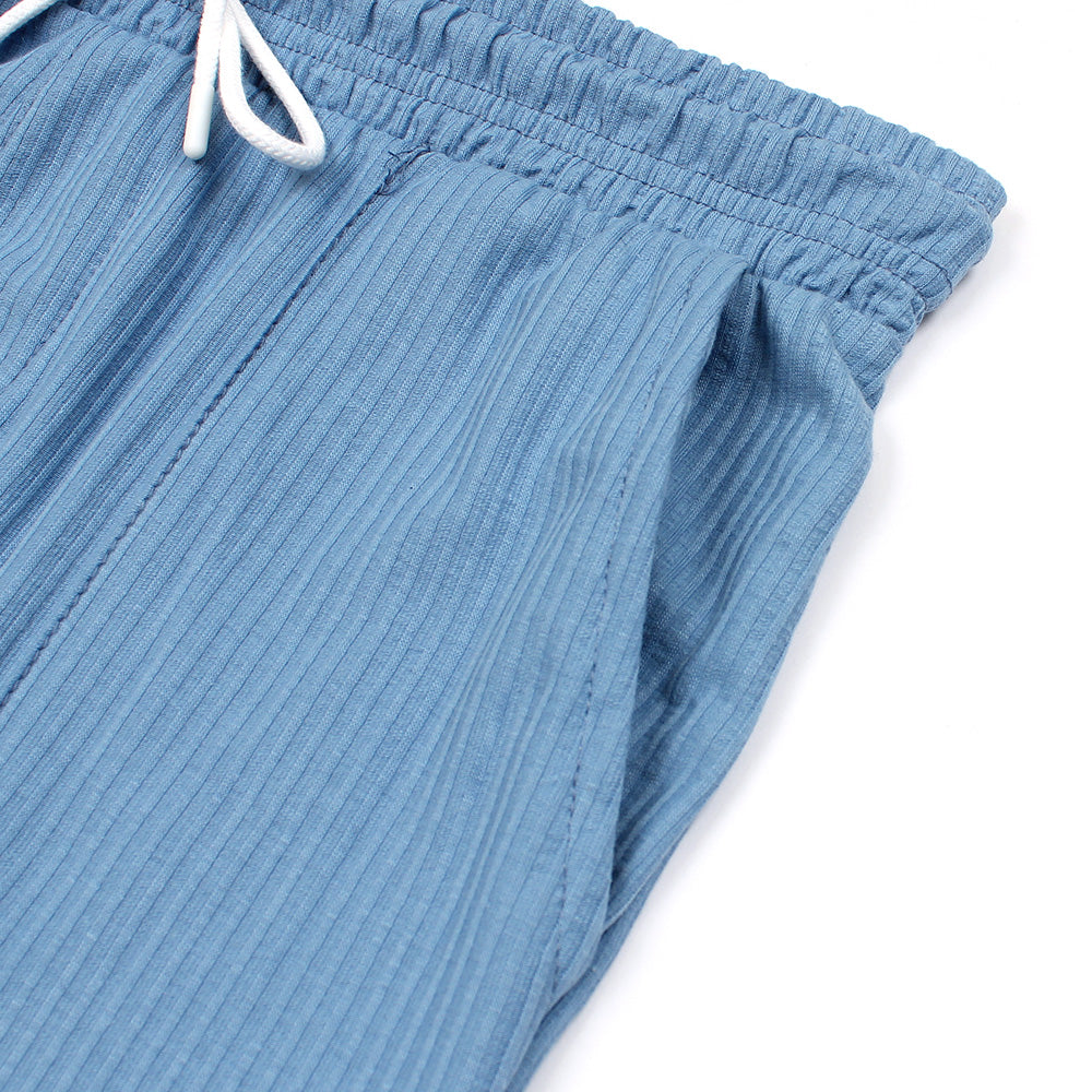 ZRA MEN PREMIUM STAPERED JOGGER DARK PASTEL BLUE