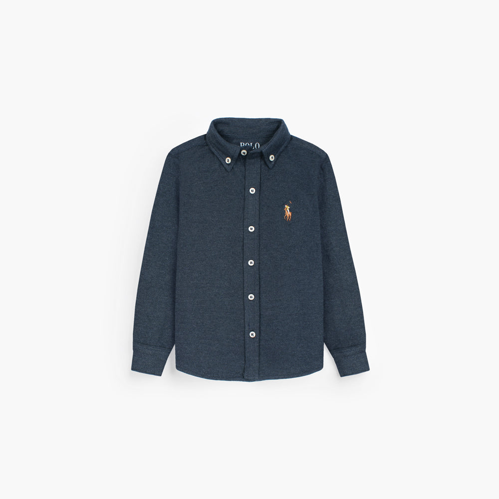 RL PREMIUM MULTI PNY KIDS CASUAL DRESS SHIRT NEAVY
