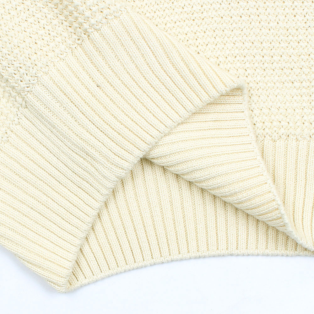 ZRA PREMIUM PURL BTN POLO MEN LIGHT CREAM