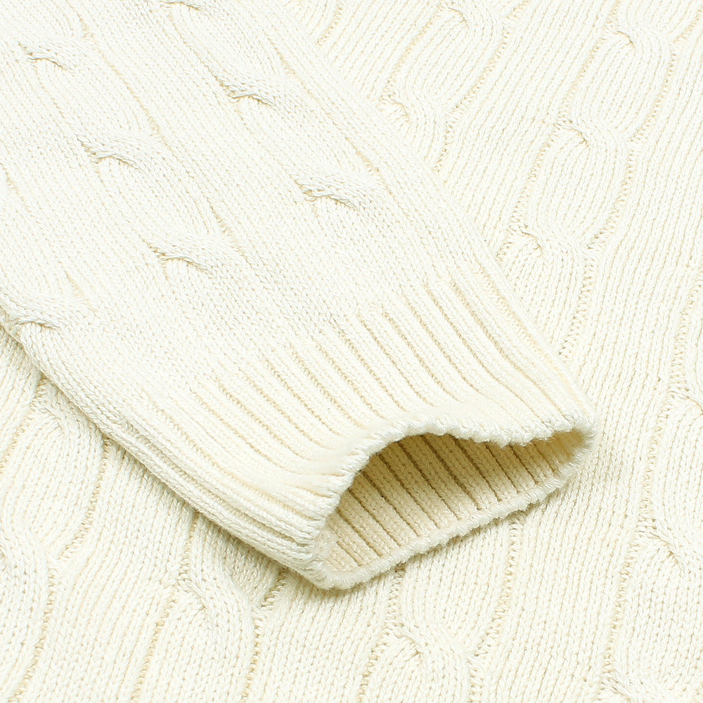 RL PREMIUM COTTON JUMPER MEN CREWNECK CREAM