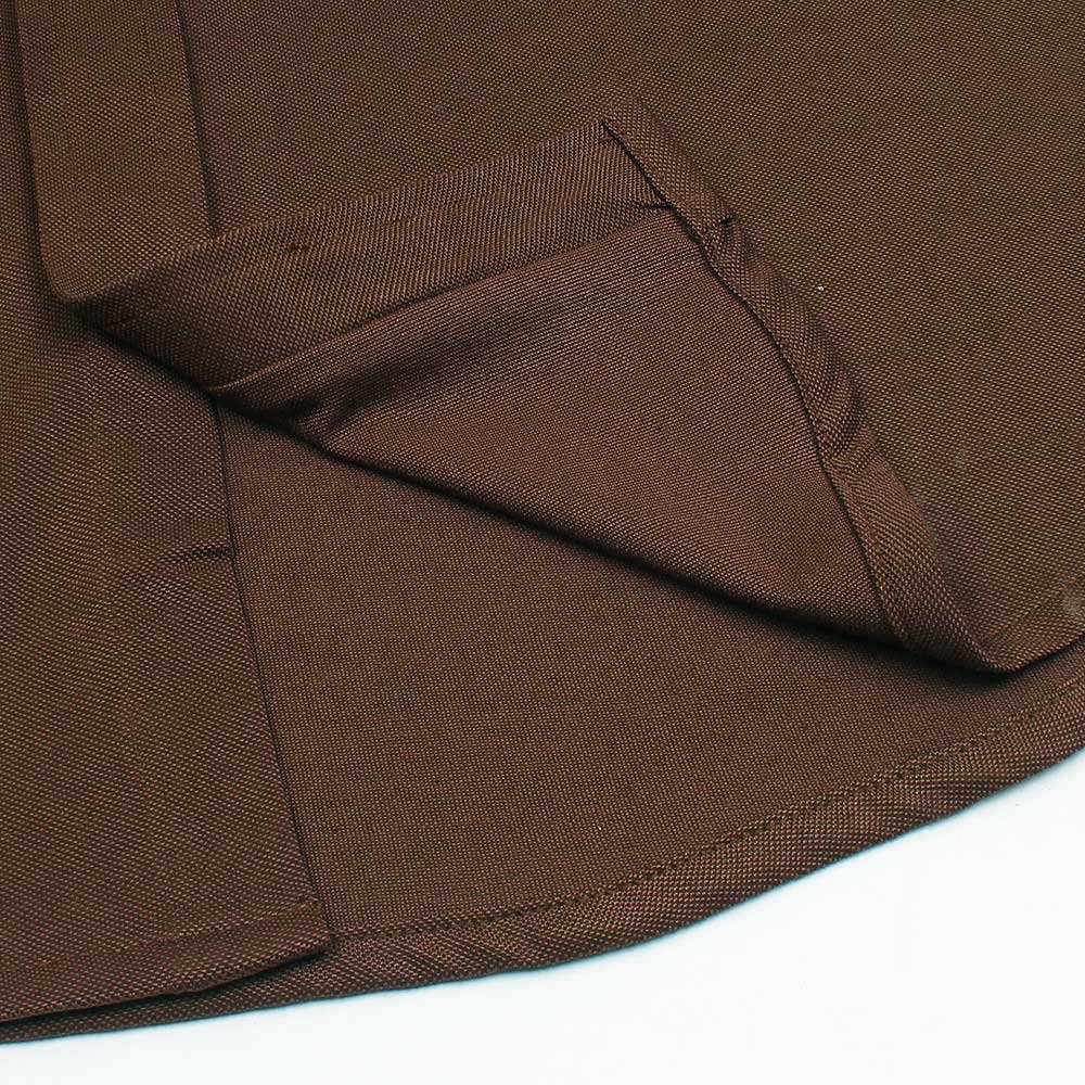 R-L MENS PREMIUM OXFORD BUTTON HALF SLEEVE BROWN