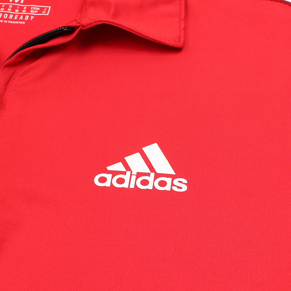 ADS PREMIUM MEN ZIP-UP POLO TRACKSUIT RED