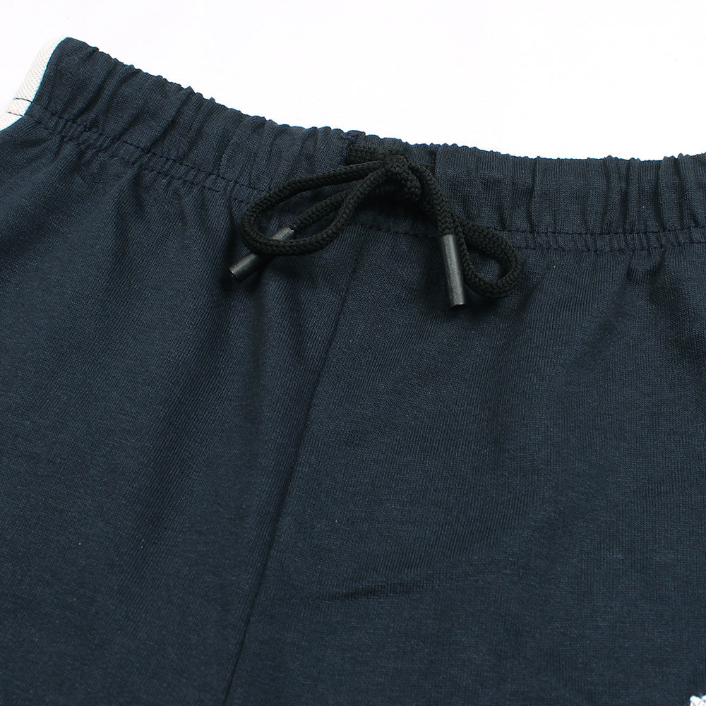 KIDS RL NEAVY WHITE PANEL JERSEY SHORT