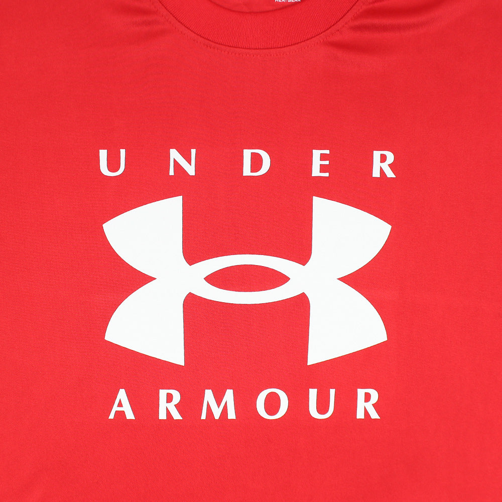 UA DRYFIT OVERSIZED POWERSTRETCH T SHIRT MEN RED