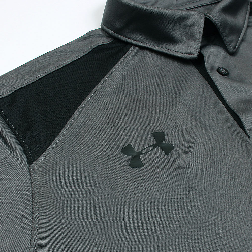 UA PREMIUM DRYFIT HEATGEAR POLO GREY