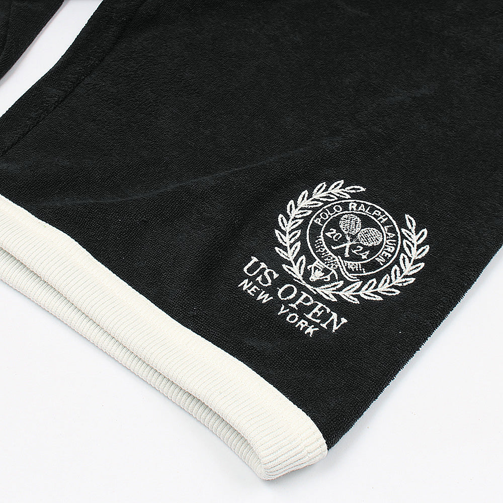 R-L MEN PREMIUM TERRY  SHORTS BLACK