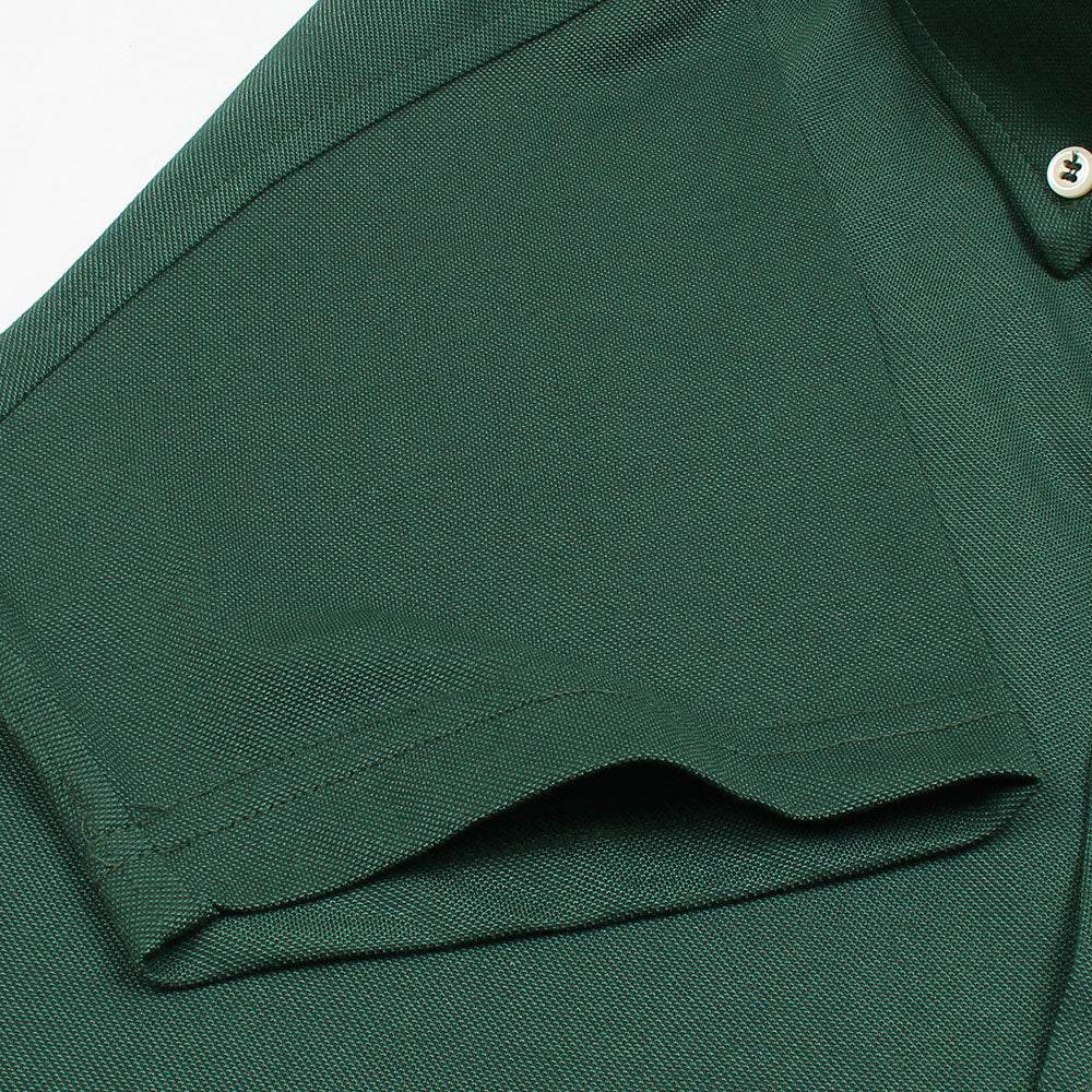 R-L MENS PREMIUM OXFORD BUTTON HALF SLEEVE DK GREEN