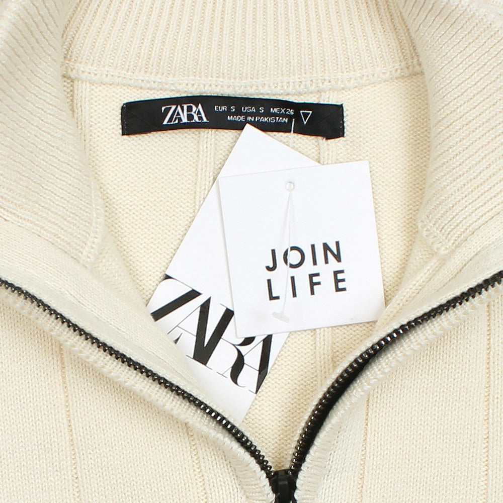 ZRA IMPERIAL MOCK KNIT ZIPPER MEN OFF WHITE