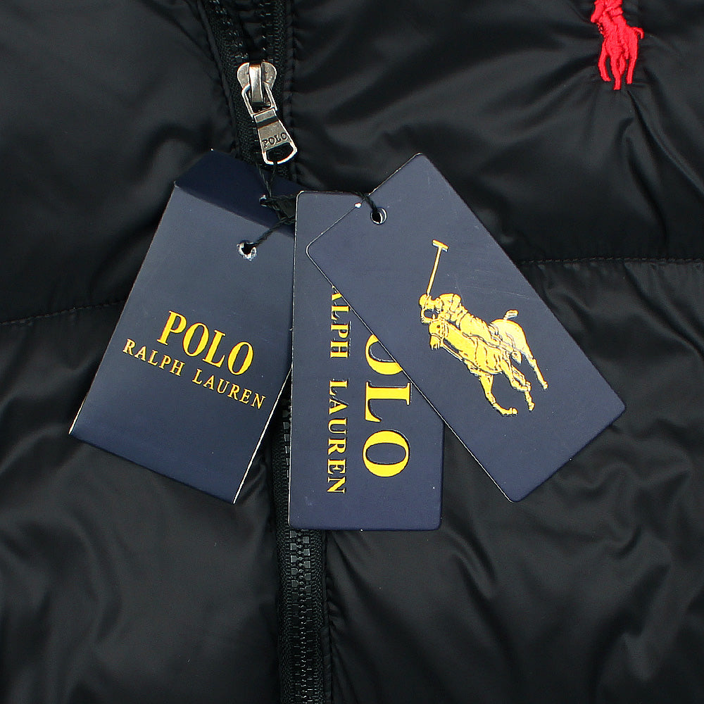 RL PREMIUM MEN DOWN HOODED PUFFER BLACK