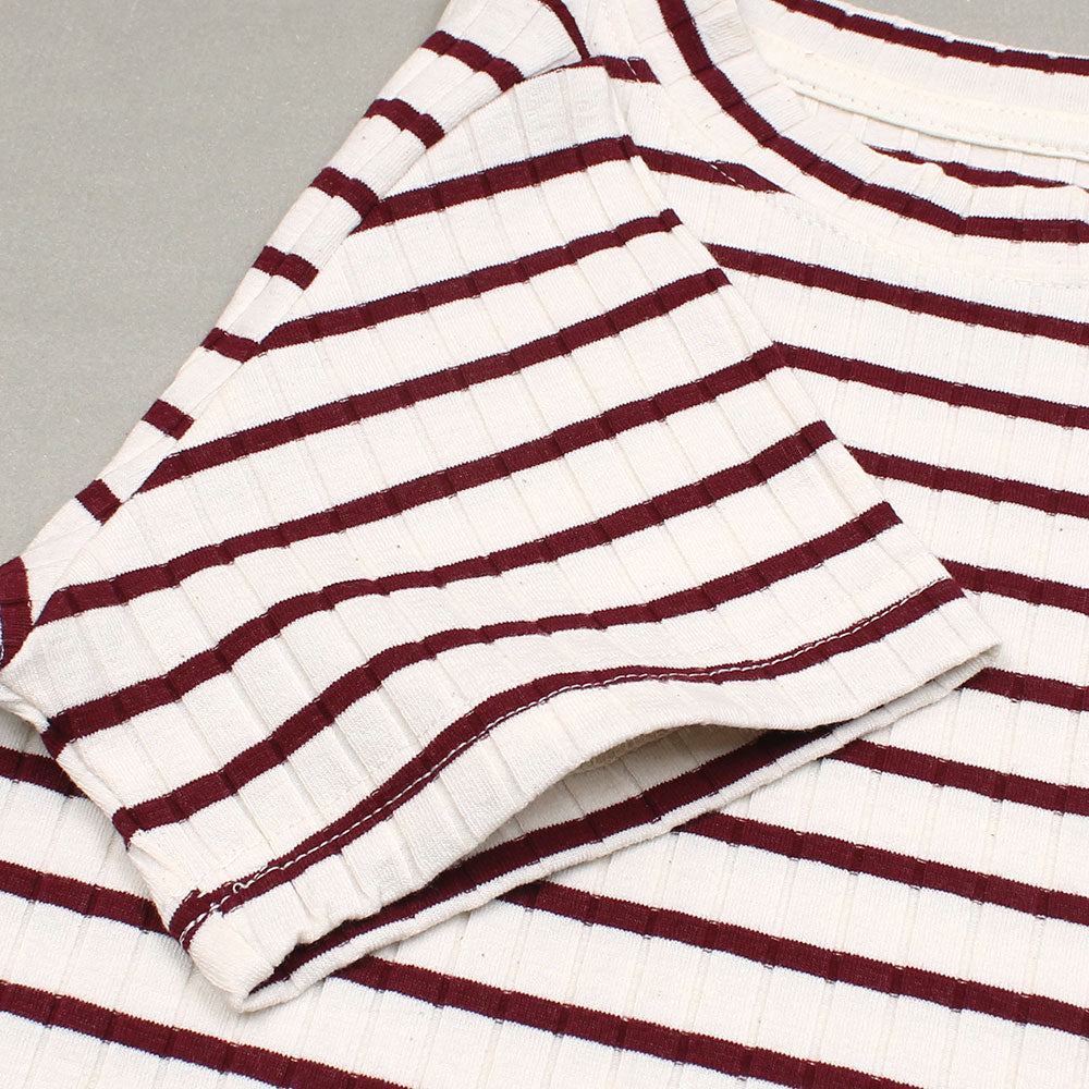 RAPL LURN PREMIUM TEE TWINSET RED WOOD LINES