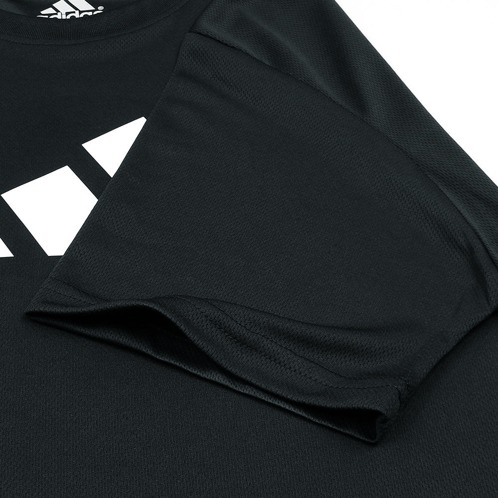 ADS MESH STRECHY T SHIRT BLACK