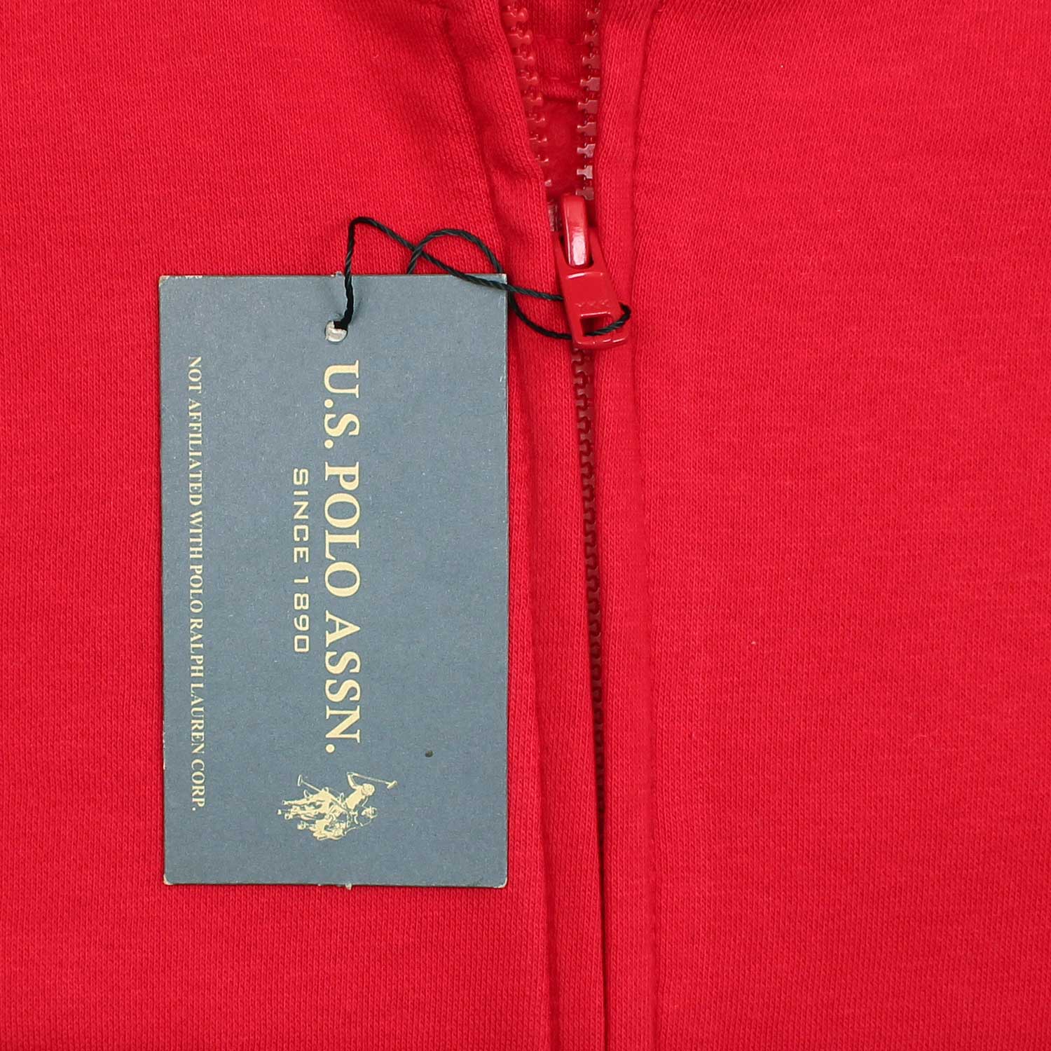 US A.S.S.N POLO MALLET HOODIE RED ZIPPER