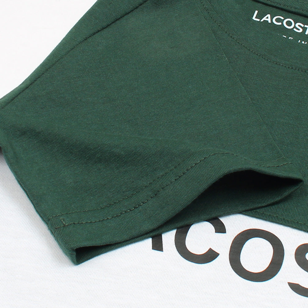LCSTE PREMIUM COLOR BLOCK TWINSET GREEN-WHITE