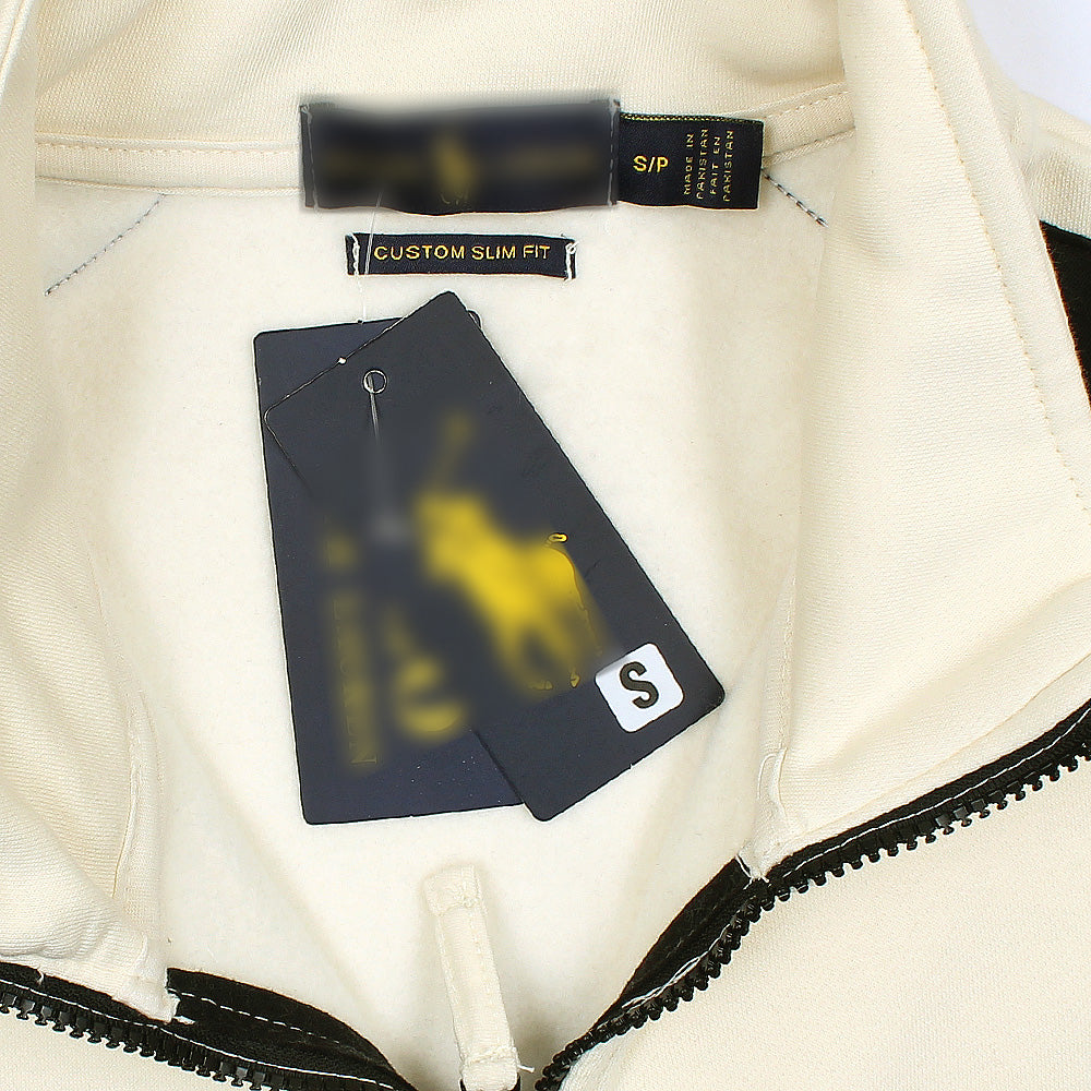 RALP LURN VINTAGE SOFT COTTON TWO TAP TRACKSUIT CREAM