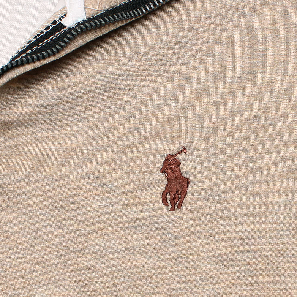 RL LUXURY QUATER ZIP PULLOVER SKIN