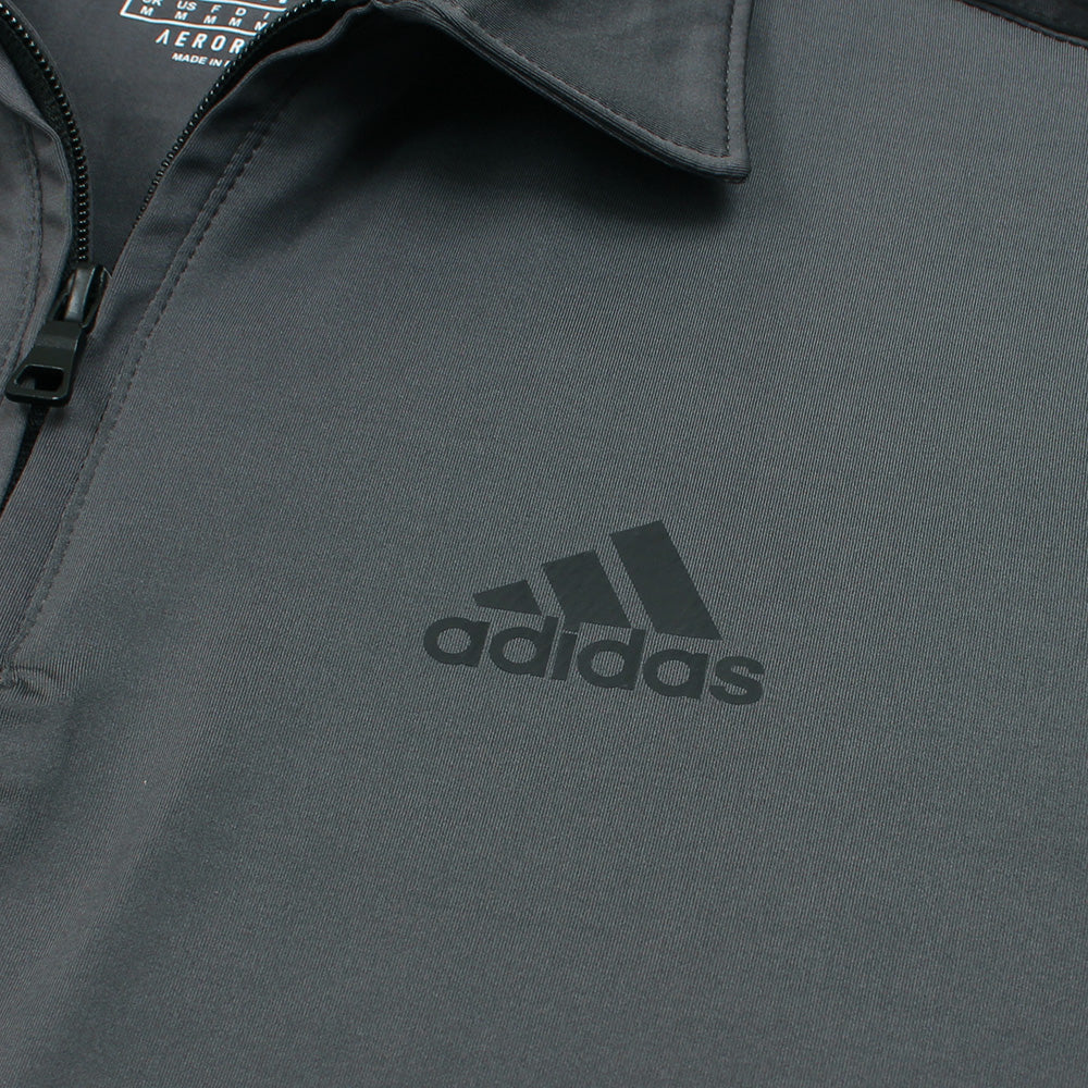 ADS PREMIUM MEN ZIP-UP POLO TRACKSUIT GREY