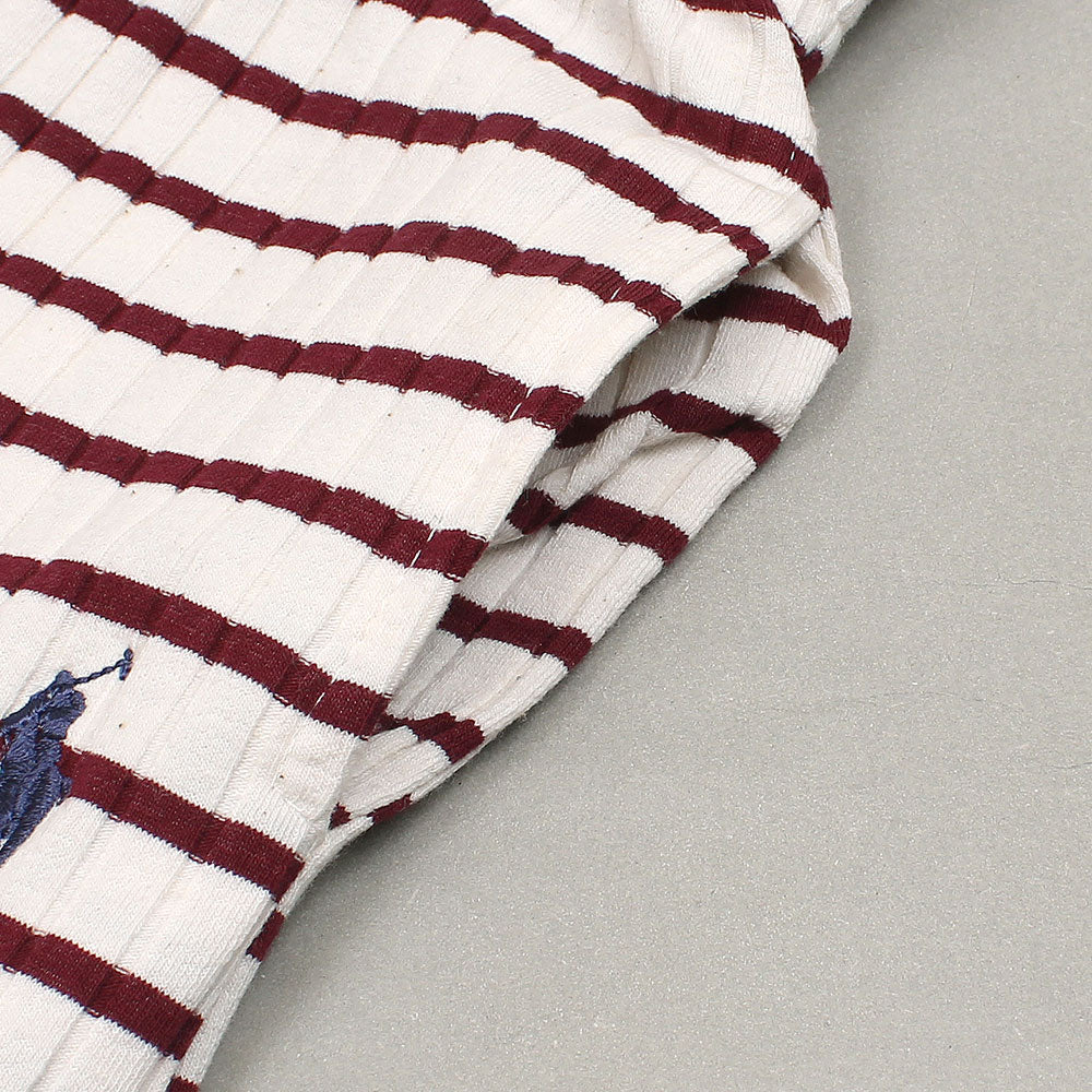 RAPL LURN PREMIUM TEE TWINSET RED WOOD LINES