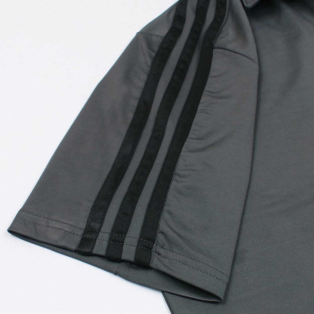 ADS PREMIUM MEN ZIP-UP POLO TRACKSUIT GREY