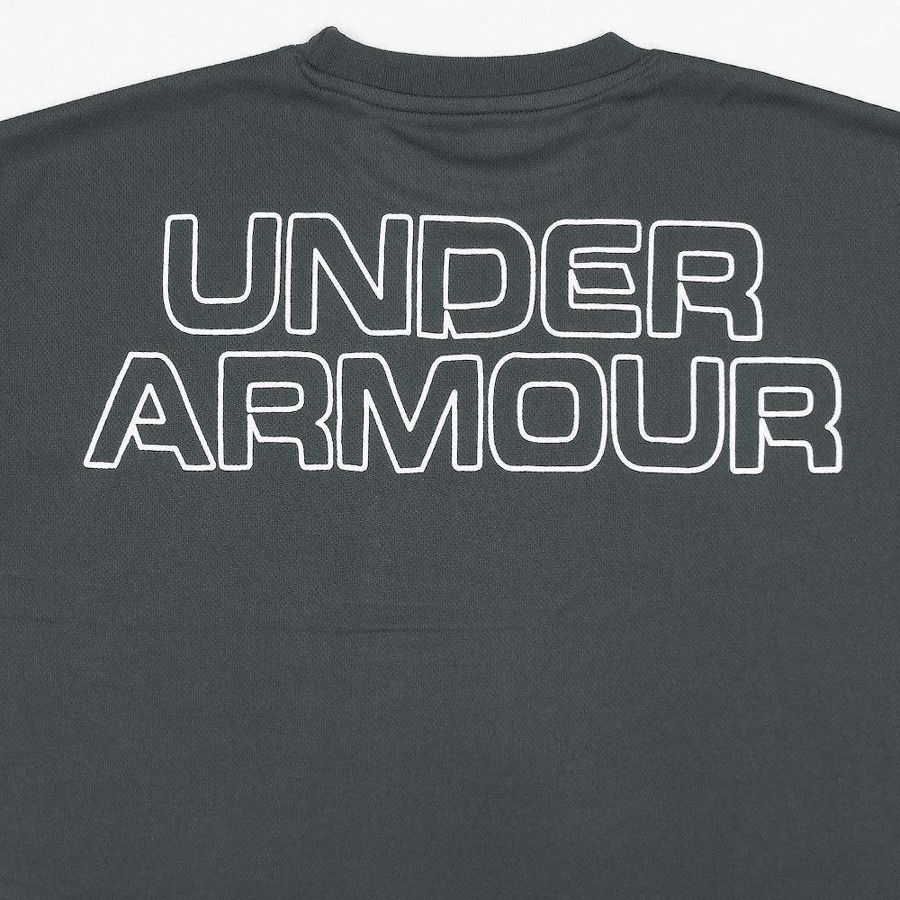 UA PREMIUM OVERSIZED HEATGUARD T SHIRT MEN GREY
