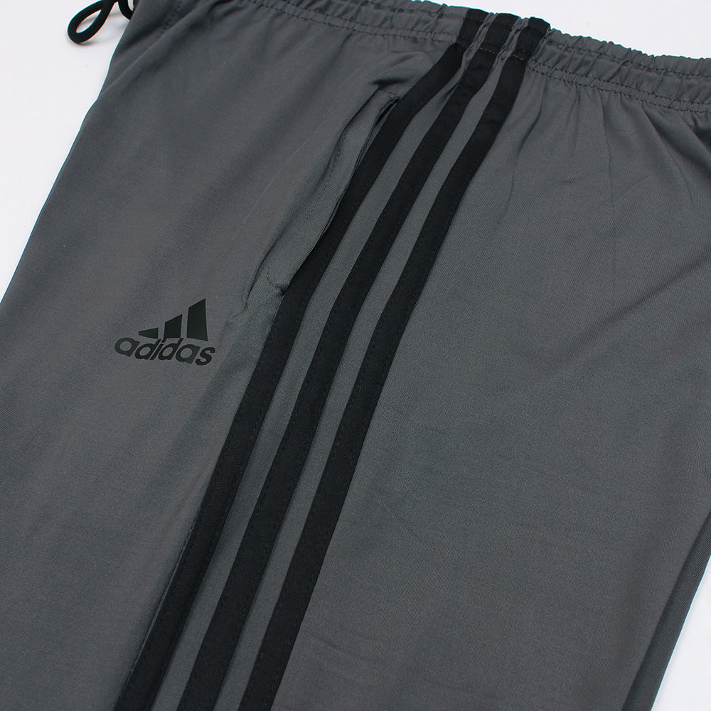 ADS PREMIUM MEN ZIP-UP POLO TRACKSUIT GREY