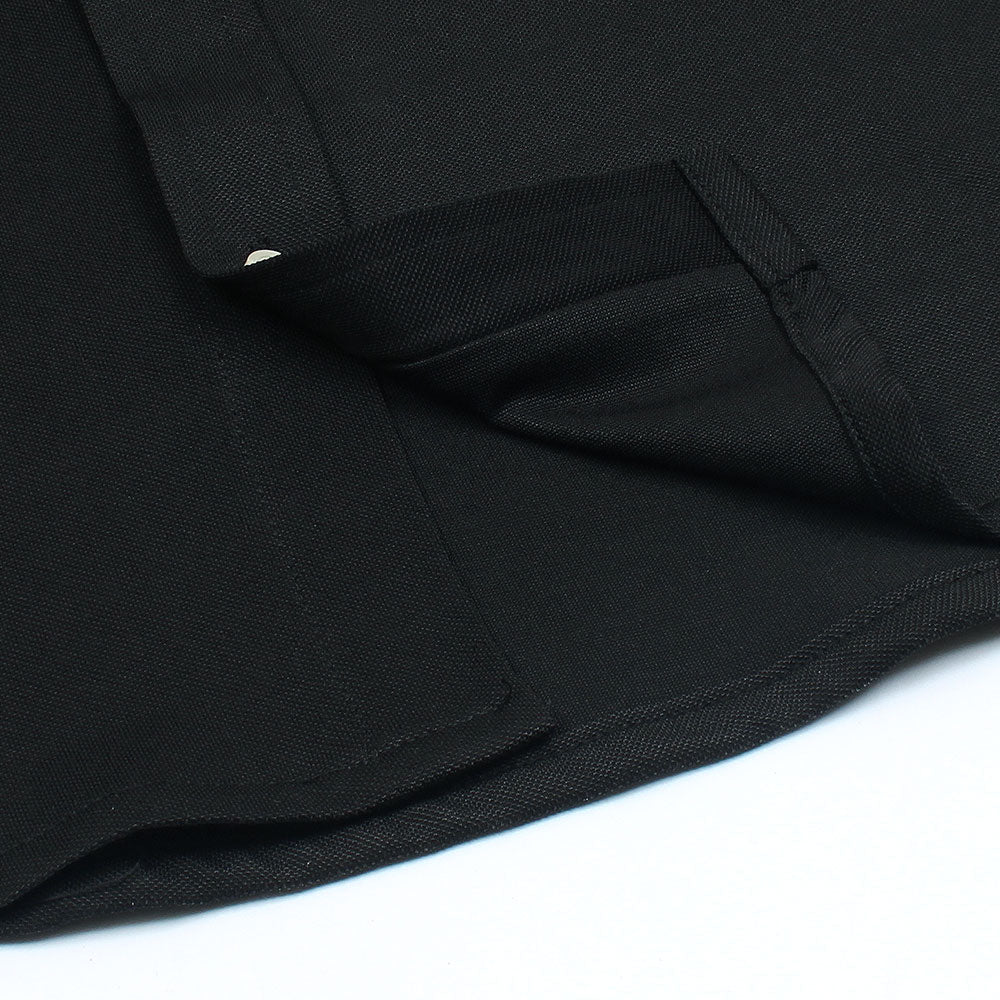 R-L MENS PREMIUM OXFORD BUTTON HALF SLEEVE BLACK
