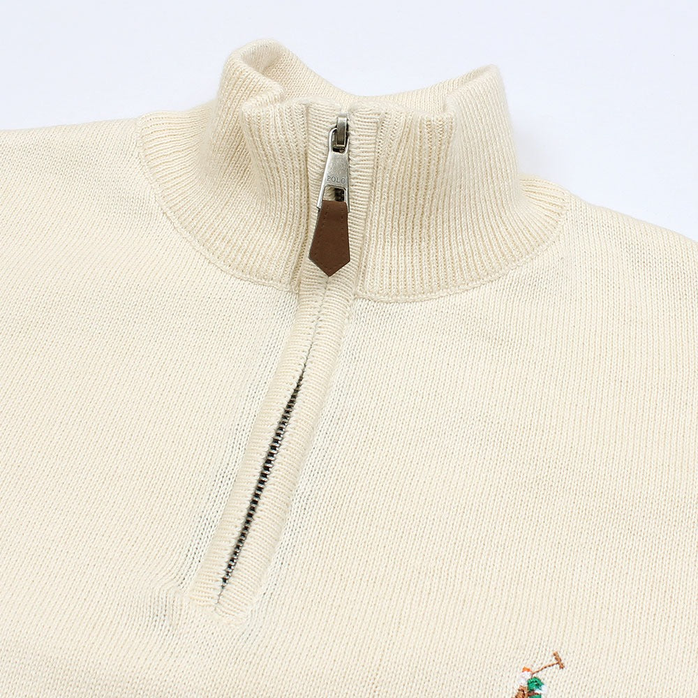 RL OXFORD HERITAGE MOCK KNIT MEN OFF-WHITE