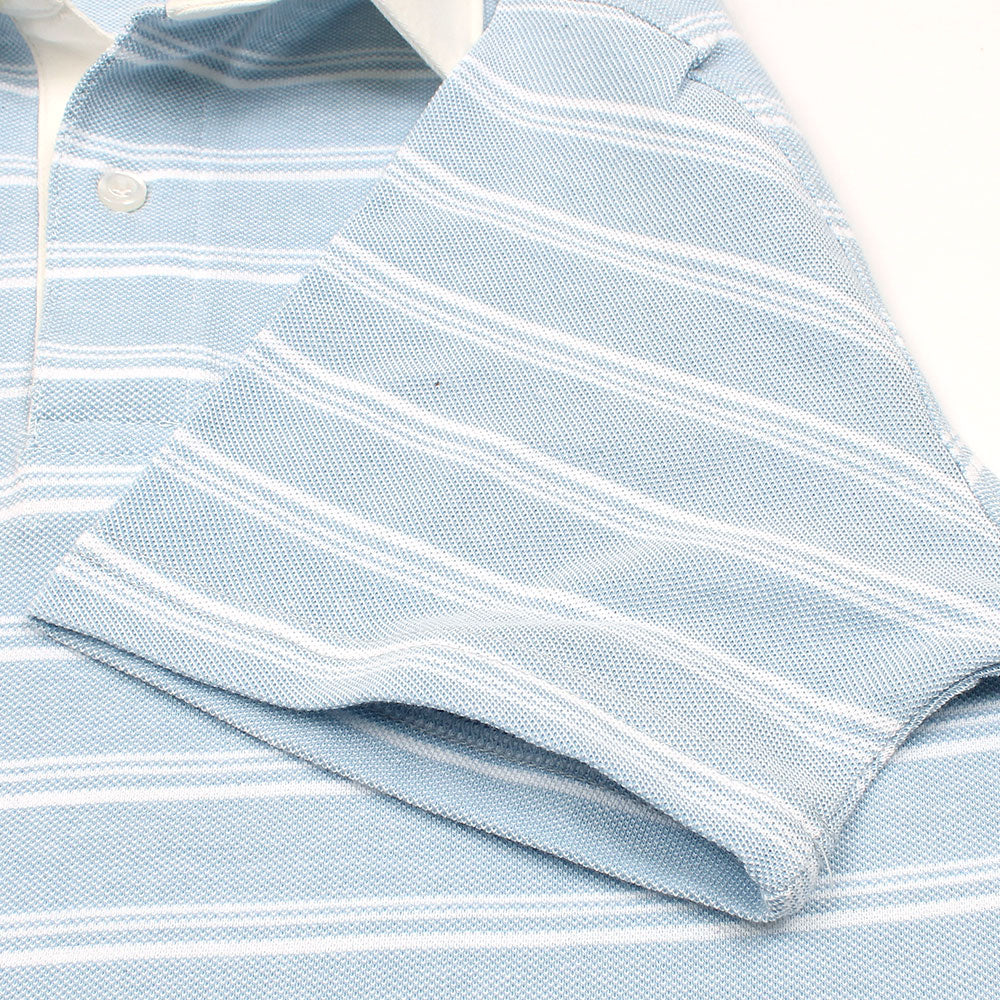 R-L PREMIUM FRANCISCO STRIPPER POLO SKY