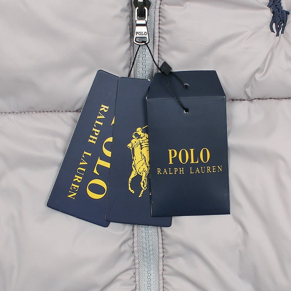 RL PREMIUM MEN DOWN HOODED PUFFER DUST GREY