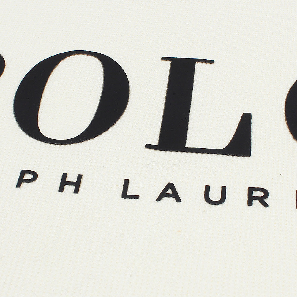 RAPL LURN PREMIUM IVORY LOGO SWEAT SHIRT CREAM