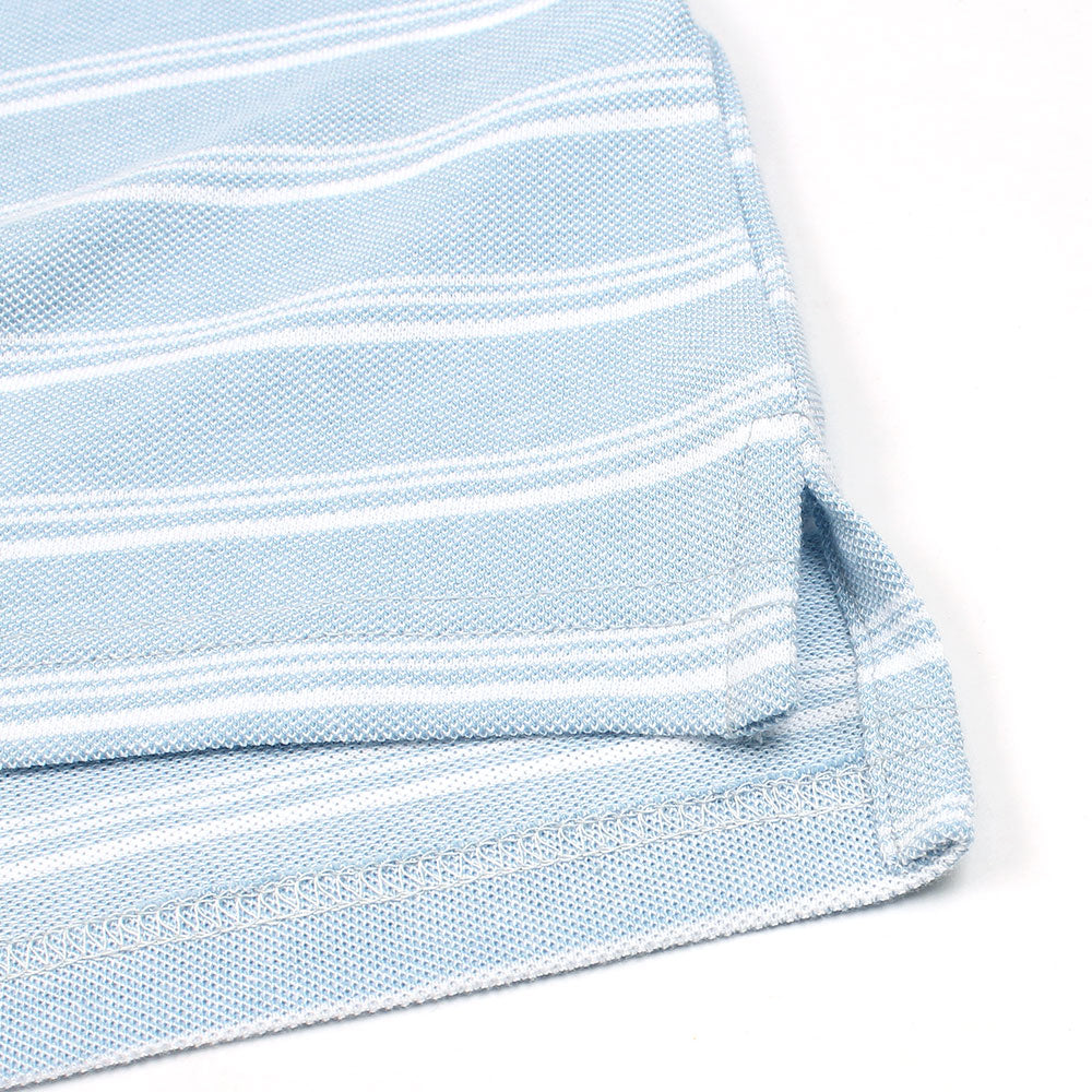 R-L PREMIUM FRANCISCO STRIPPER POLO SKY