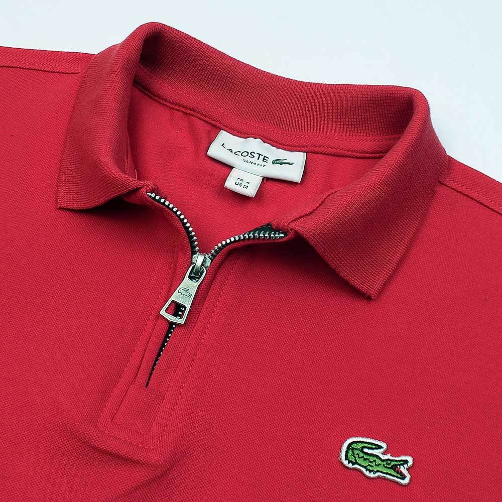 LCSTE PREMIUM MEN ZIPPER POLO RED