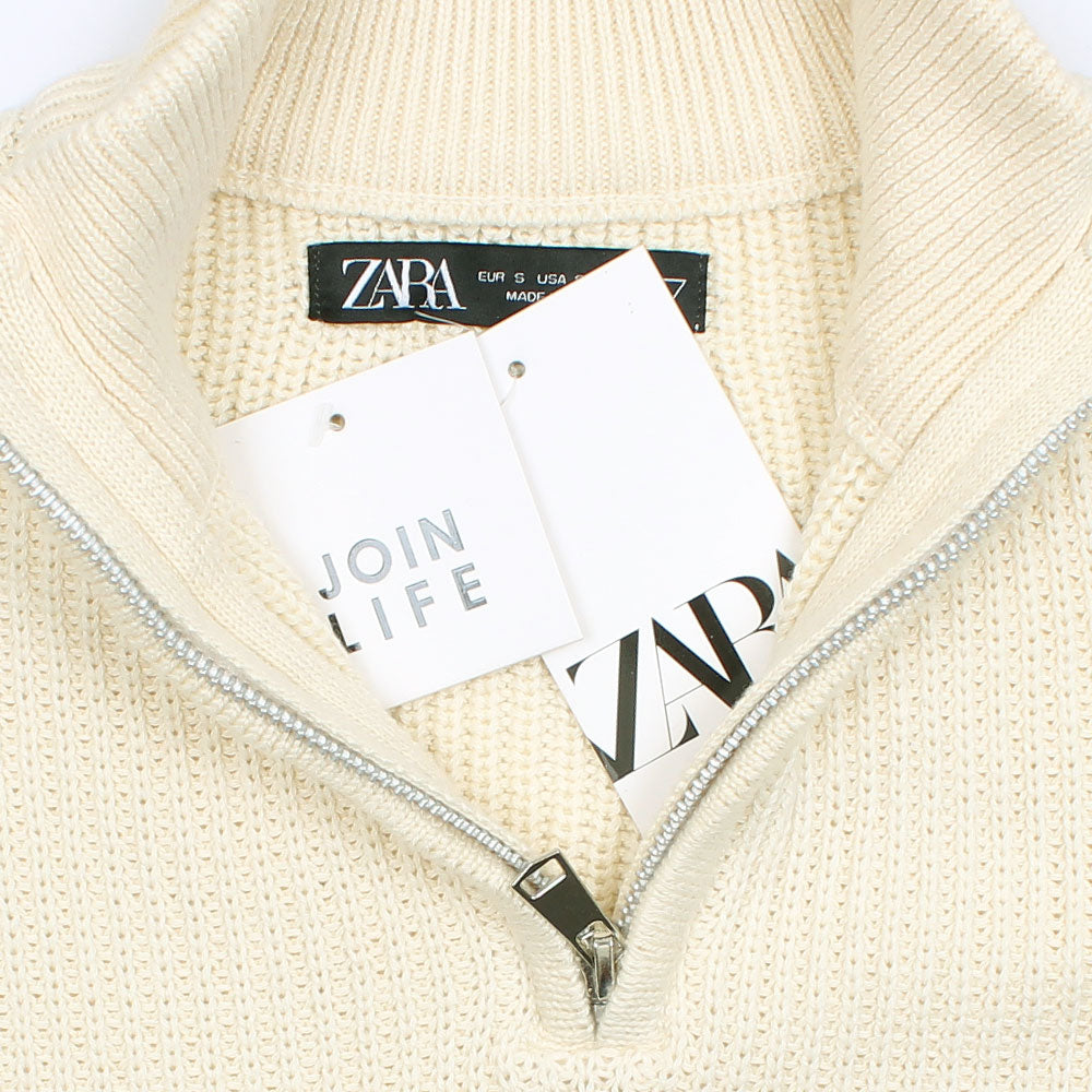 ZRA PREMIUM OXALANE KNIT JUMPER MARSHMALLOW-OFF-WHITE