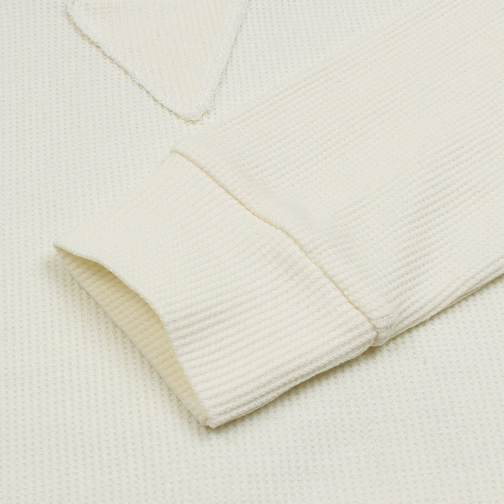 ZRA PREMIUM CONTRAST TRIM SWEAT SHIRT CREAM