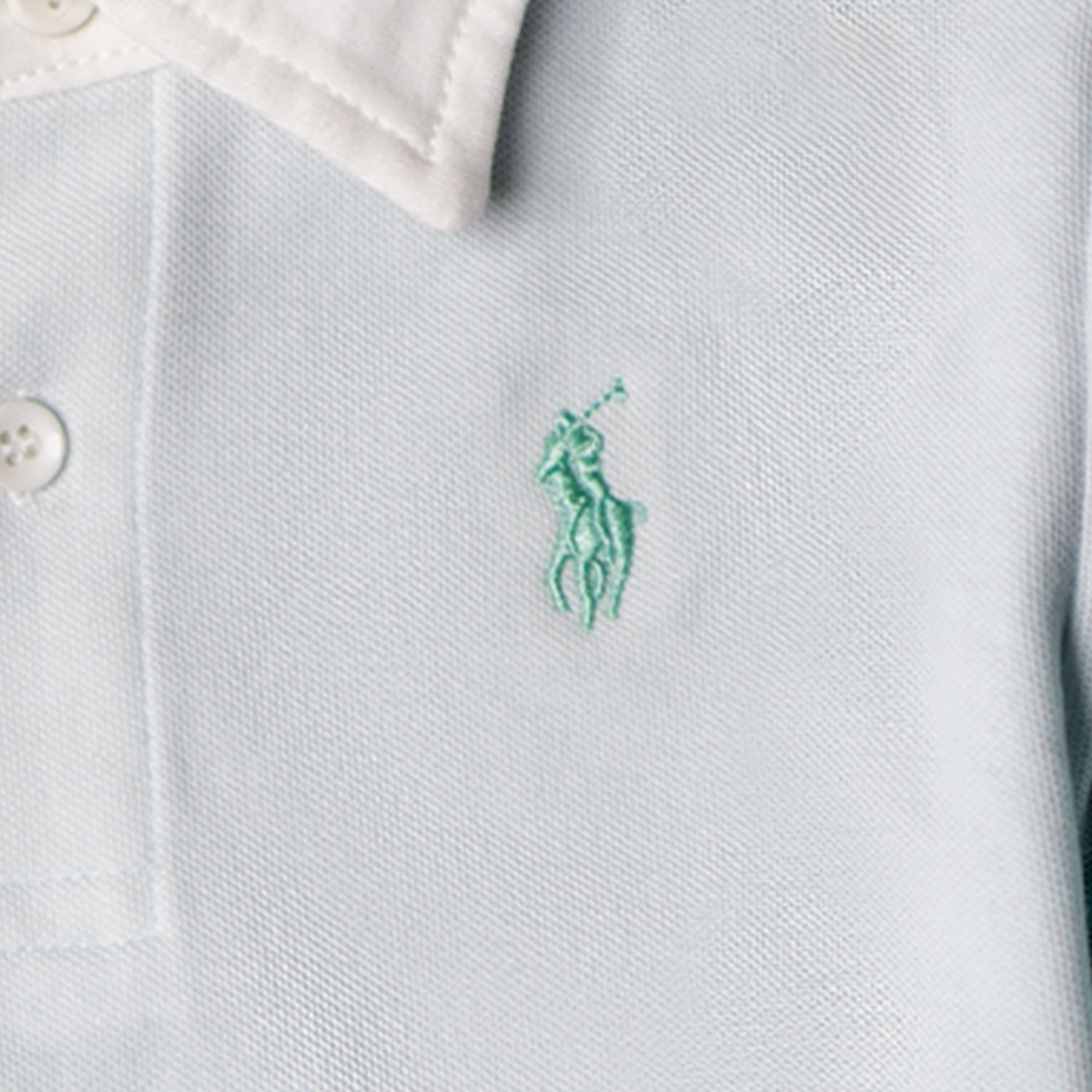 RL KIDS PREMIUM JUNIOR POLO SEA-GREEN STRIPES