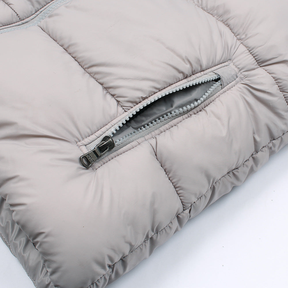 RL PREMIUM MEN DOWN HOODED PUFFER DUST GREY