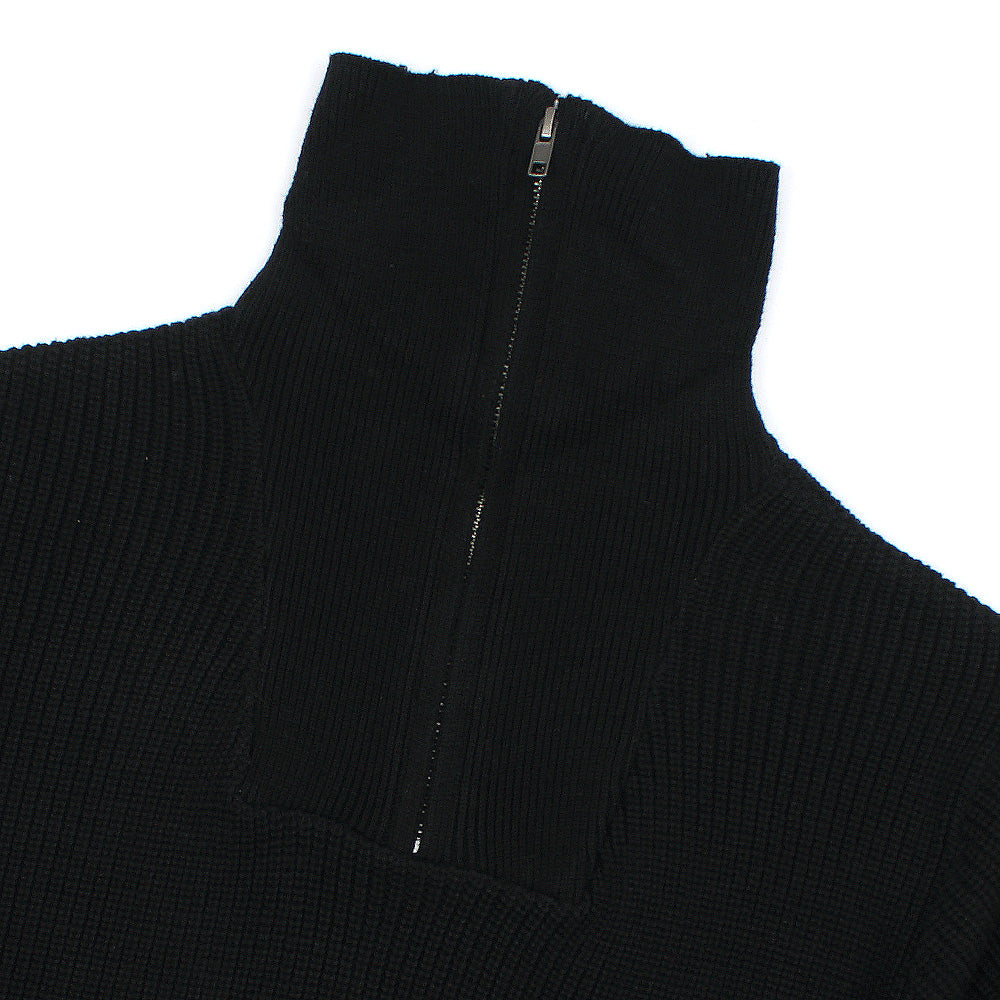 ZRA SIGNATURE MOCK KNIT PULLOVER MEN BLACK