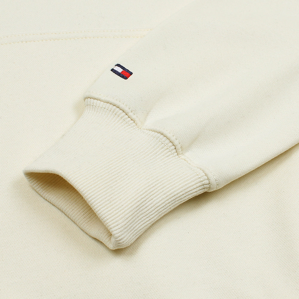TH MEN PREMIUM CALICO DRAWSTRING HOODIE WHITE