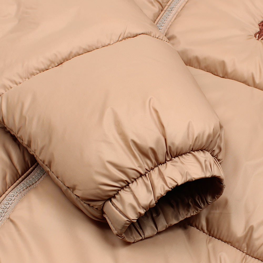 RL PREMIUM MEN DOWN HOODED PUFFER BEIGE