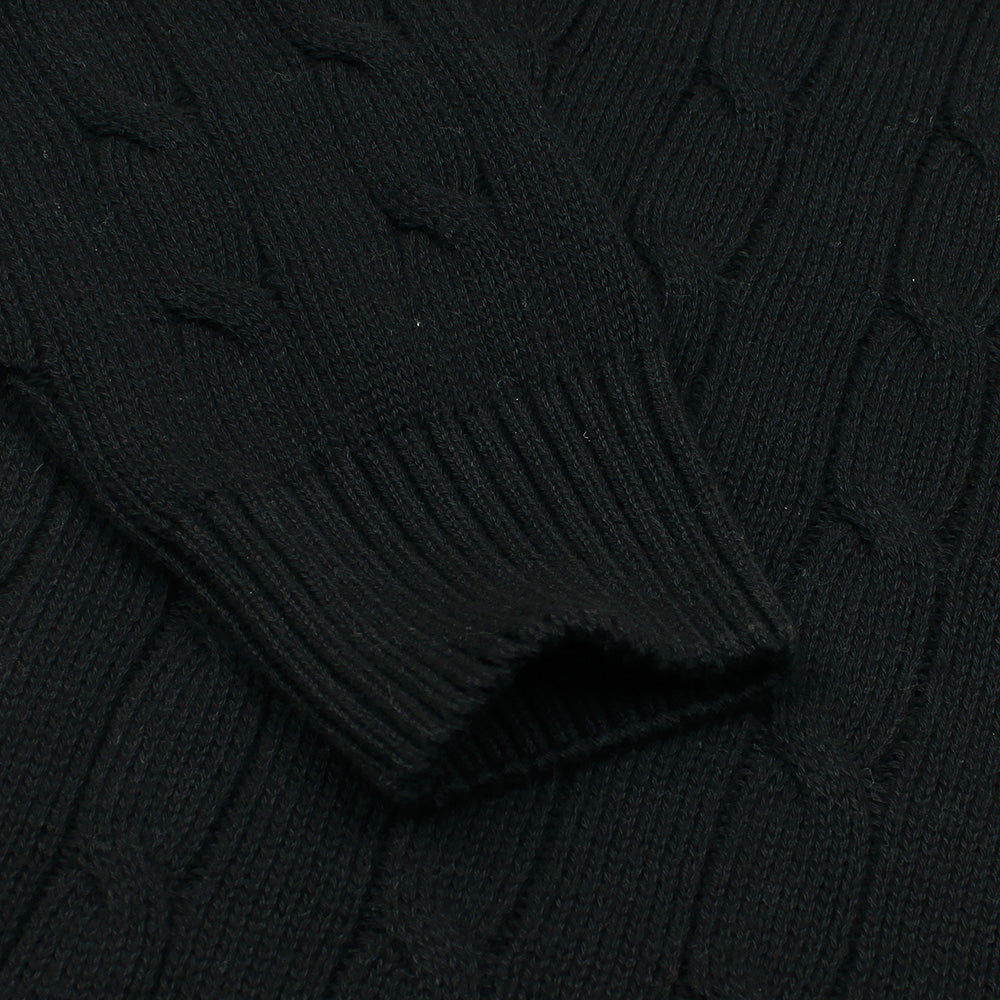 RL PREMIUM COTTON JUMPER MEN CREWNECK BLACK