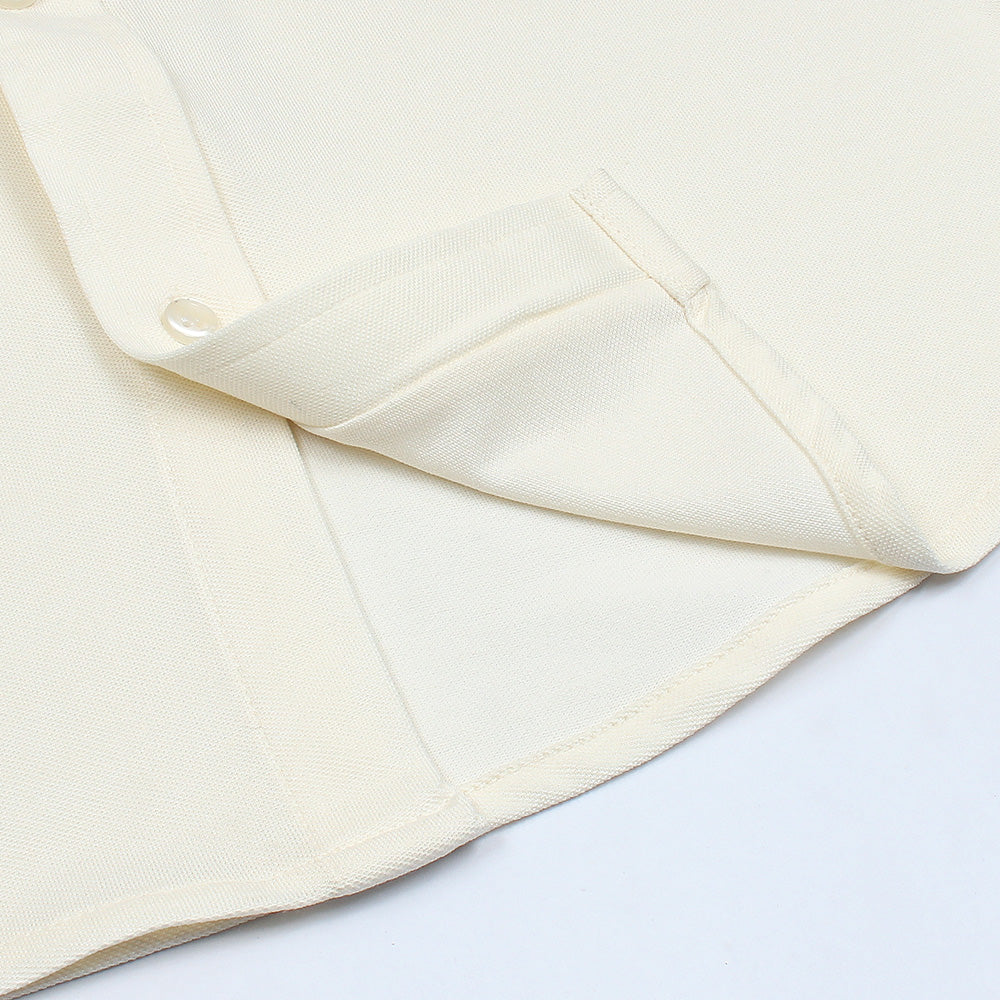 R-L MENS PREMIUM OXFORD BUTTON HALF SLEEVE WHITE